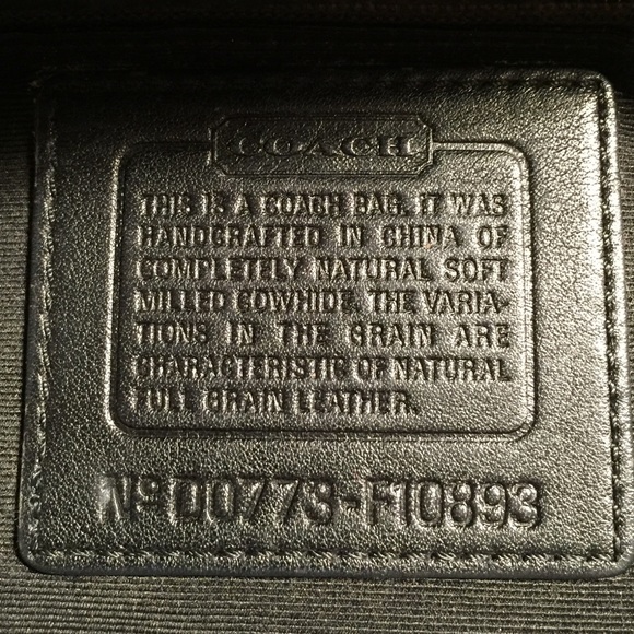 Coach F10893 Black Pebbled Satchel - Picture 6 of 7